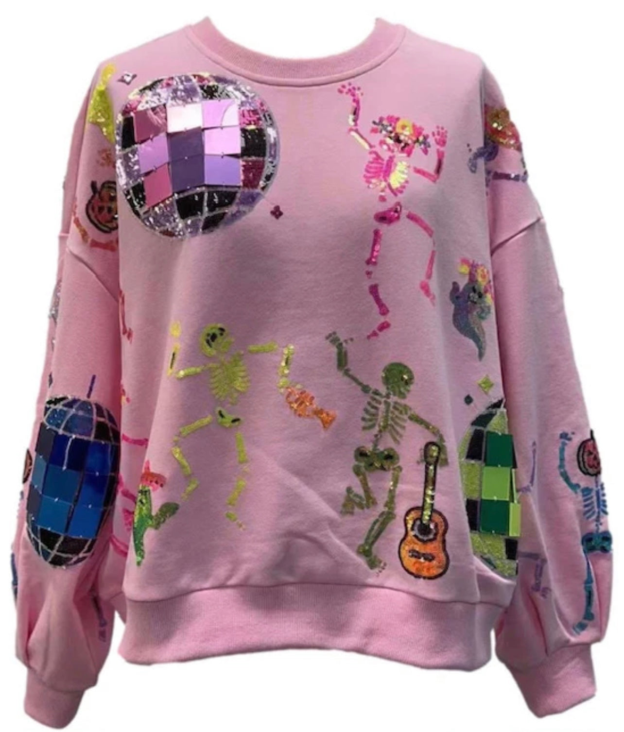 Hot Pink Disco Ball Sweatshirt – Queen of Sparkles