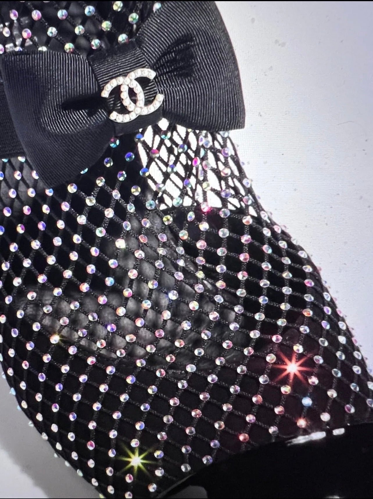 Chanel Black & Silver Mary Janes Boots