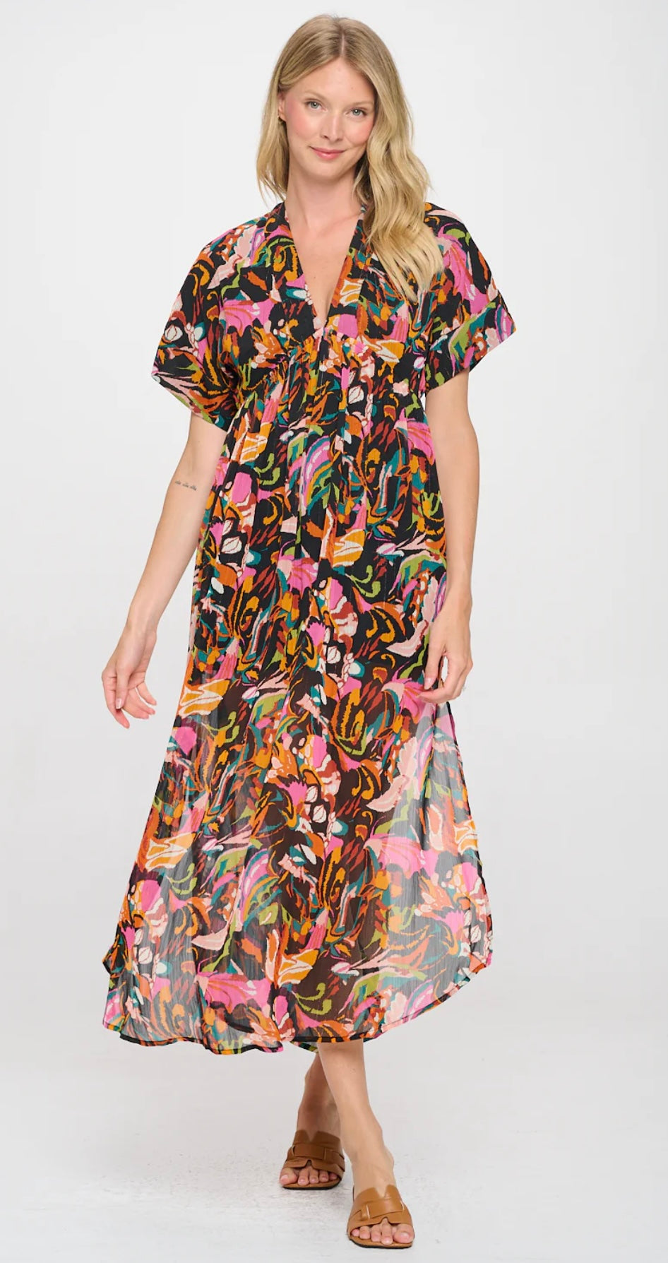Meet Me in Santorini Ikat Andre Dress