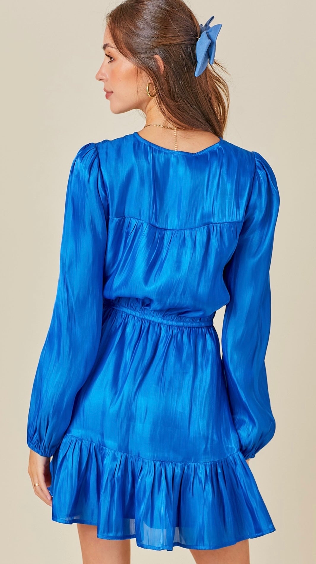 Cameron Ruffle Iridescent Dress