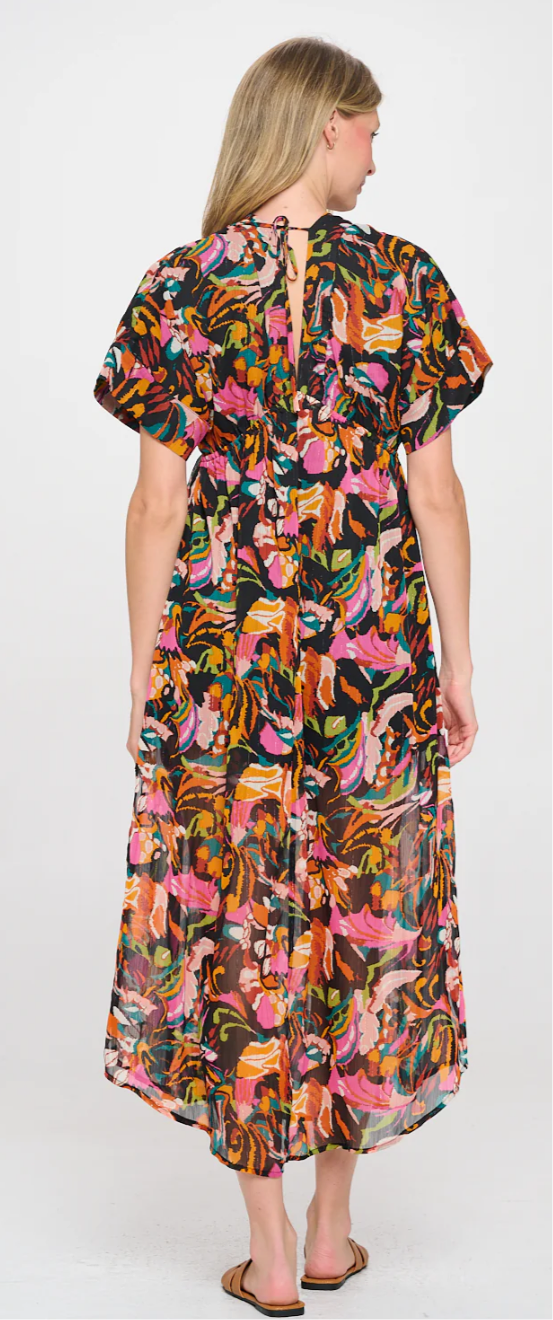Meet Me in Santorini Ikat Andre Dress