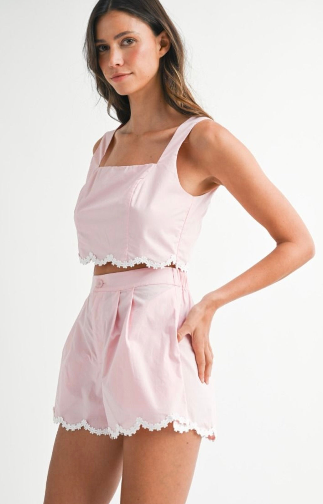 Juniper 2 Piece Pink Short Set