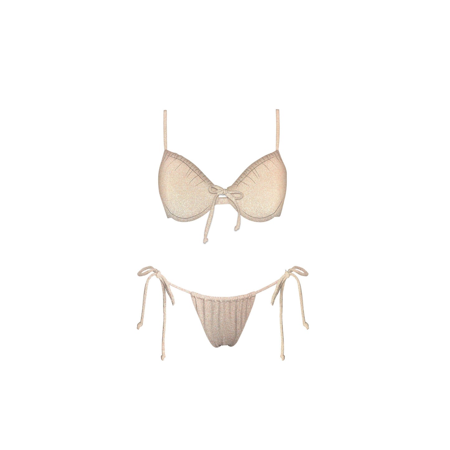 Champagne Bikini Set