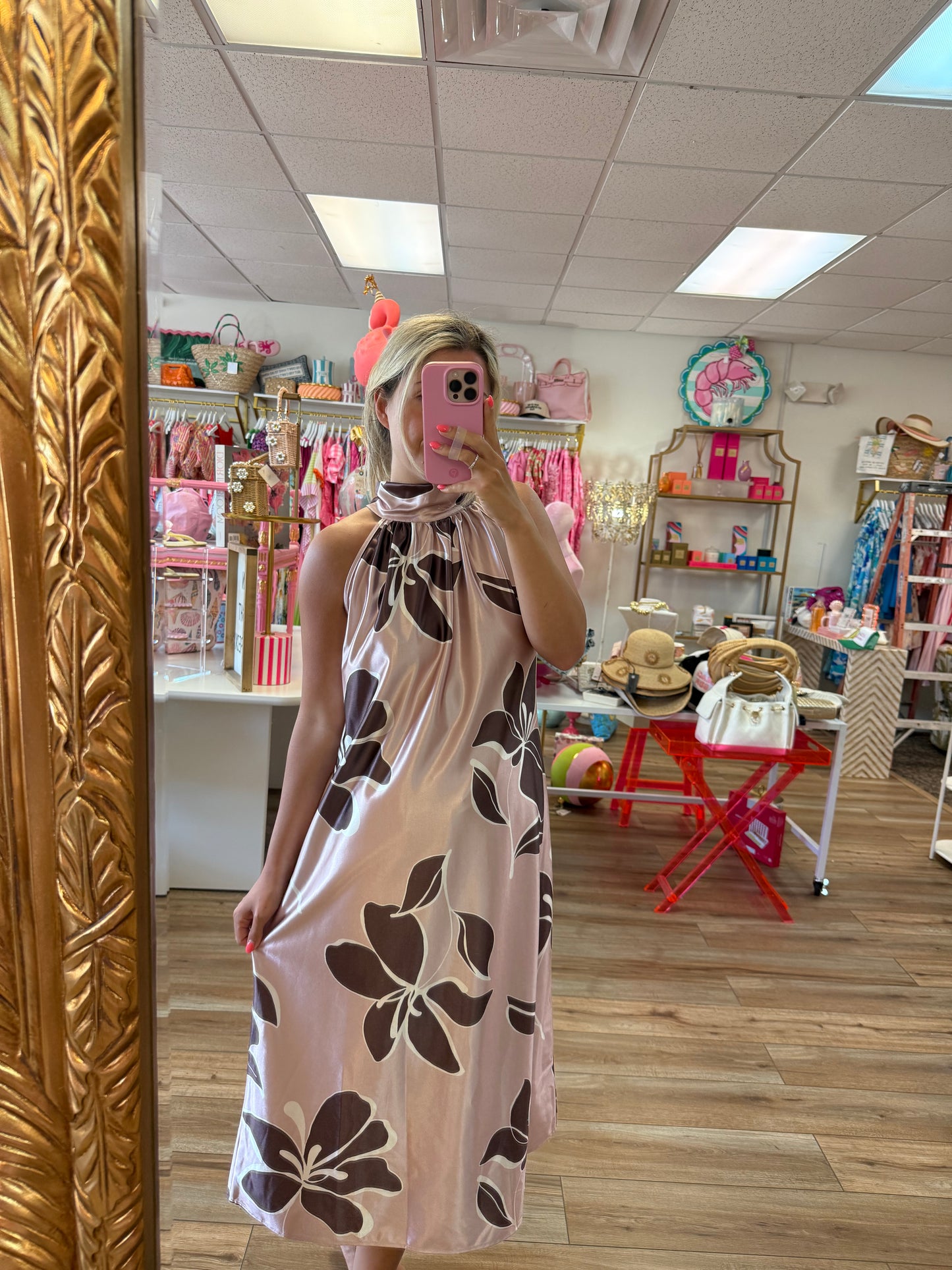 Blush Éclair Midi Dress