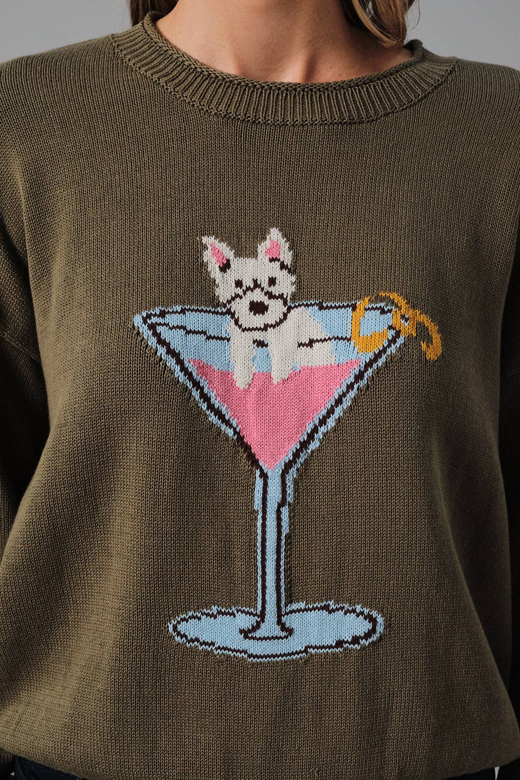Schnauzer Cocktail Club Sweater