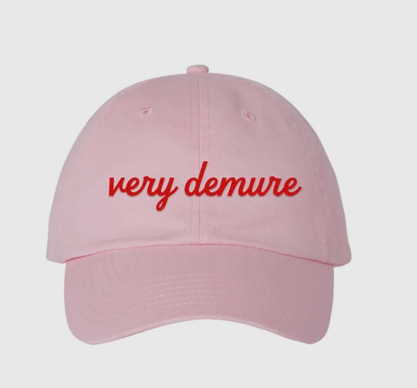 Very Demure Light Pink Dad Hat