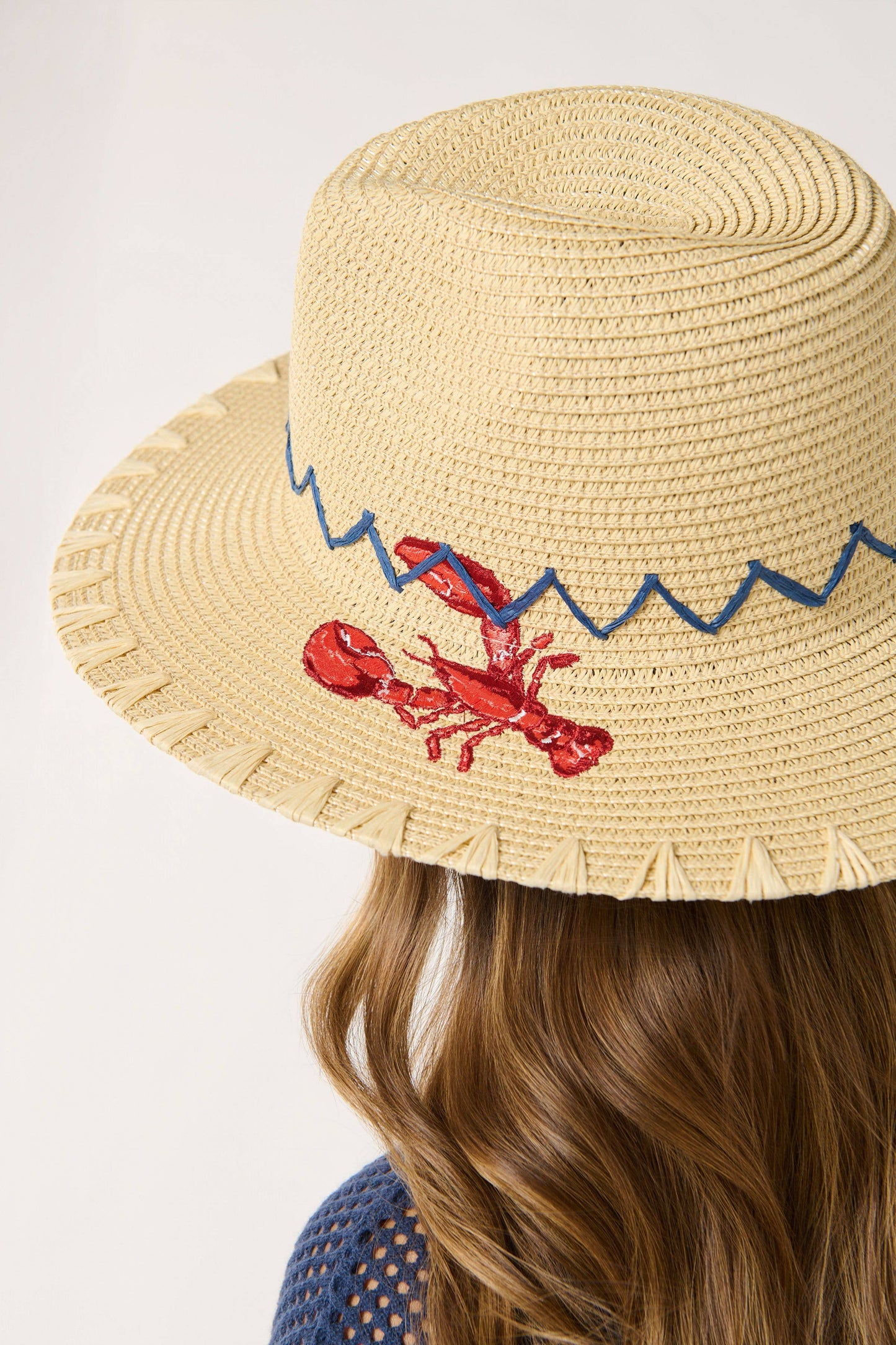 CLAUDIA LOBSTER HAT,NATURAL