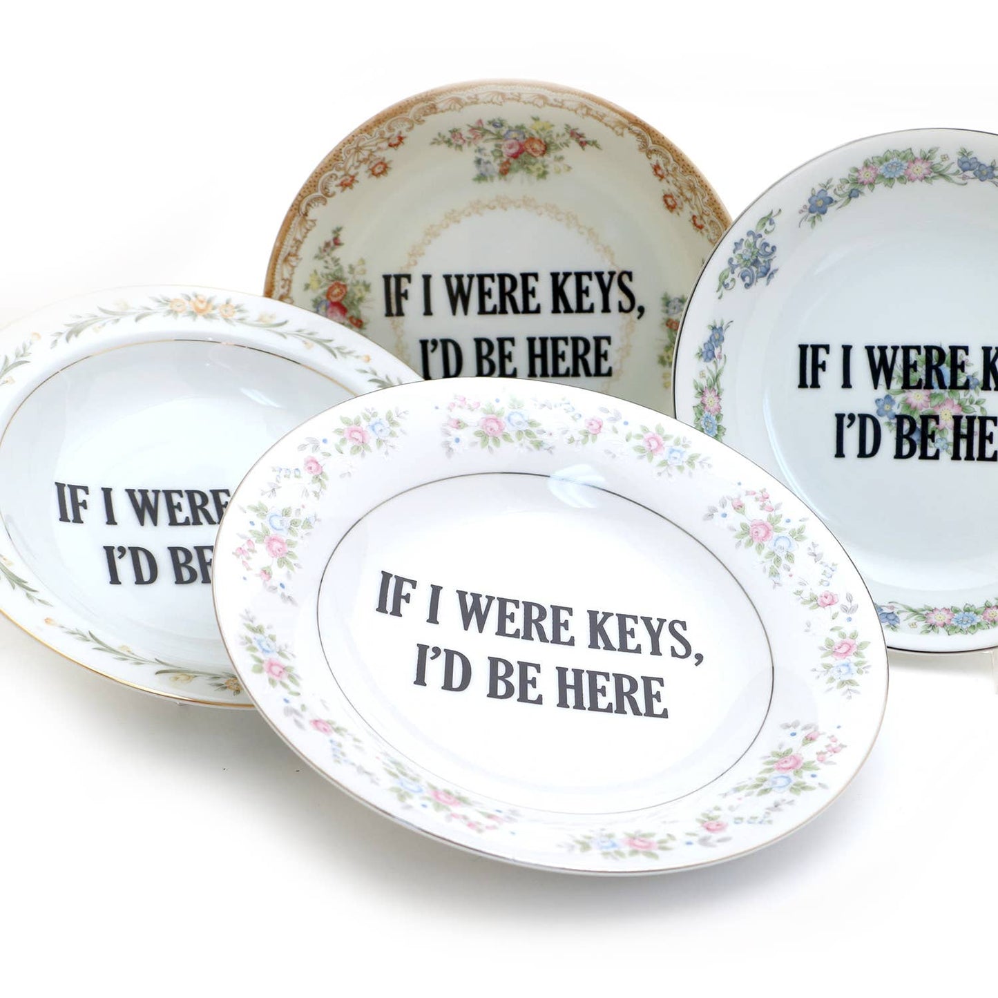 Vintage Upcycled 8" Key Bowl