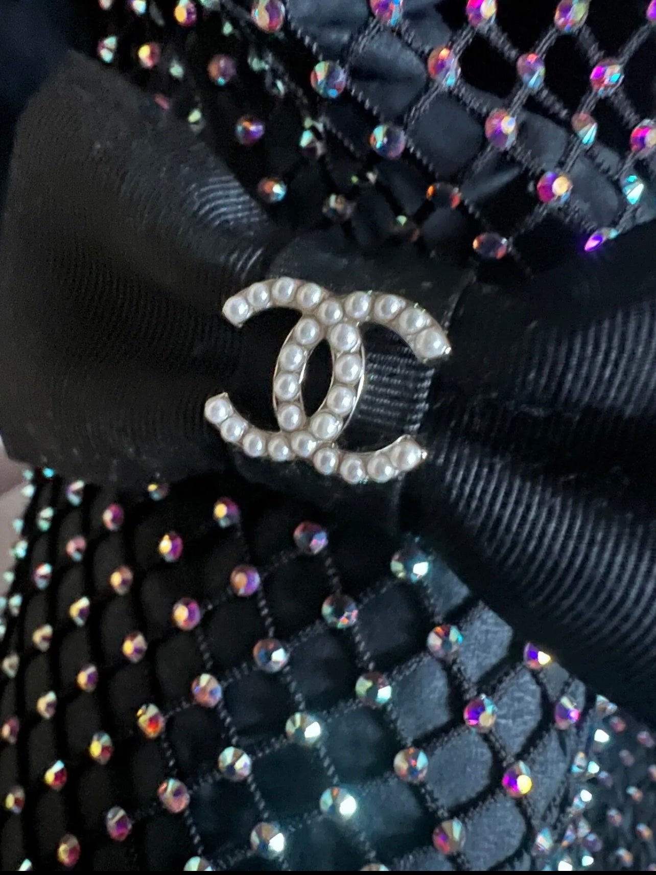 Chanel Black & Silver Mary Janes Boots
