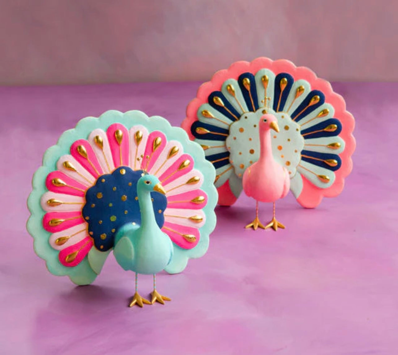 Glitterville Peacock Table Top peacocky