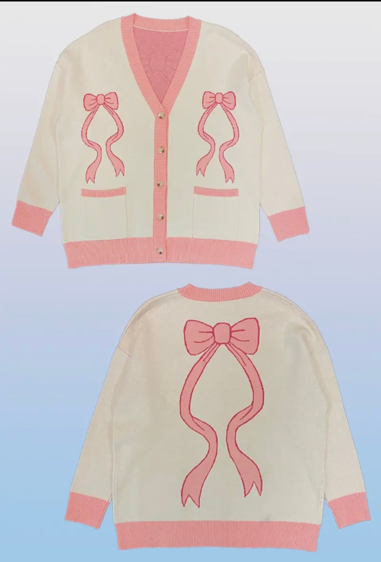 Varsity Bow Cardigan
