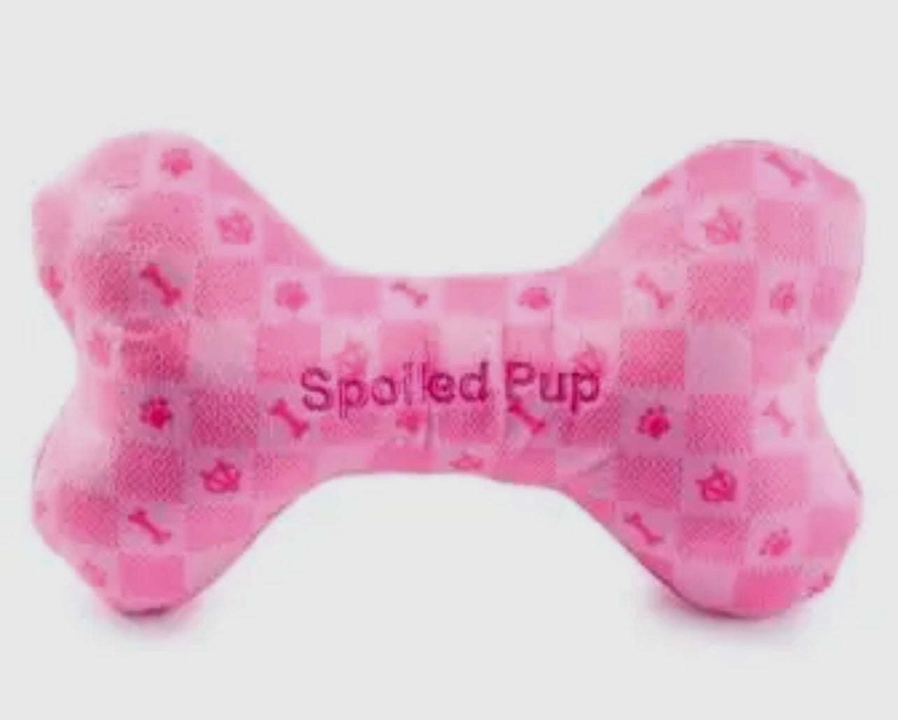 Pink Checker Chewy Vuiton Bone