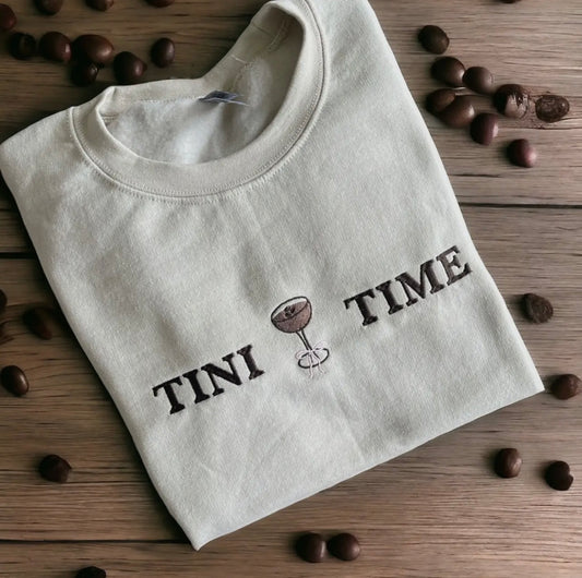 Espresso Martini “Tini Time” Embroidered Top