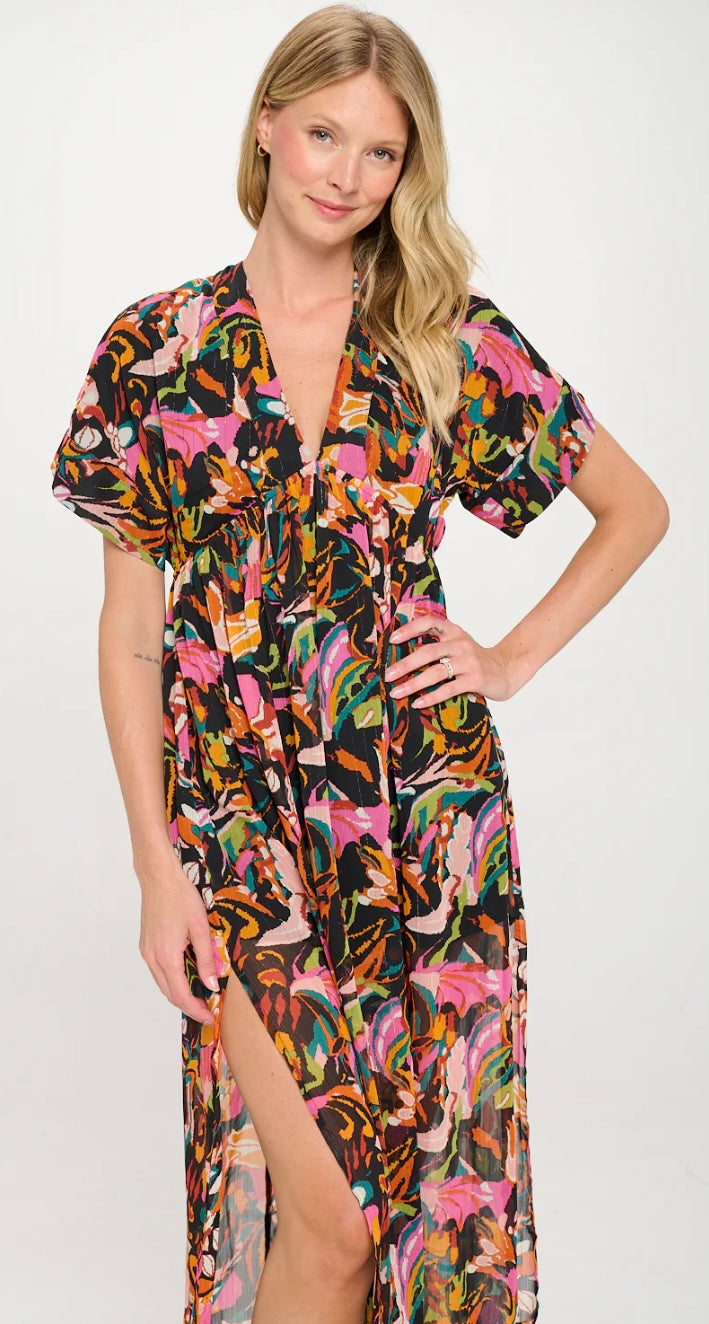 Meet Me in Santorini Ikat Andre Dress