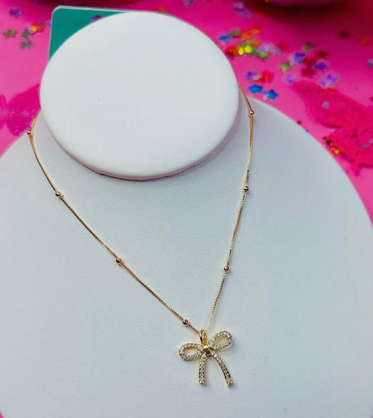 Isabella Bow Necklace