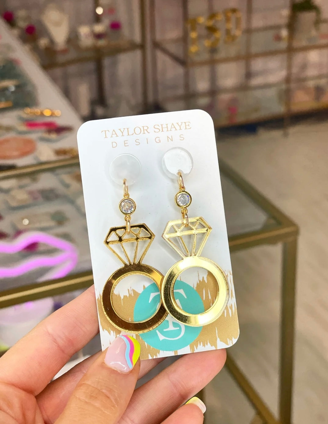 Put a Ring on it Drop earrings