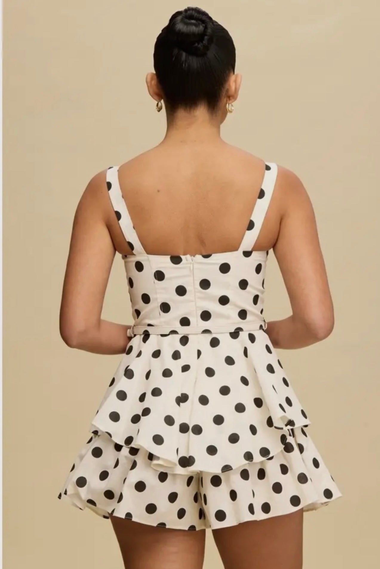 Jezebel Polka Dot Belted Romper