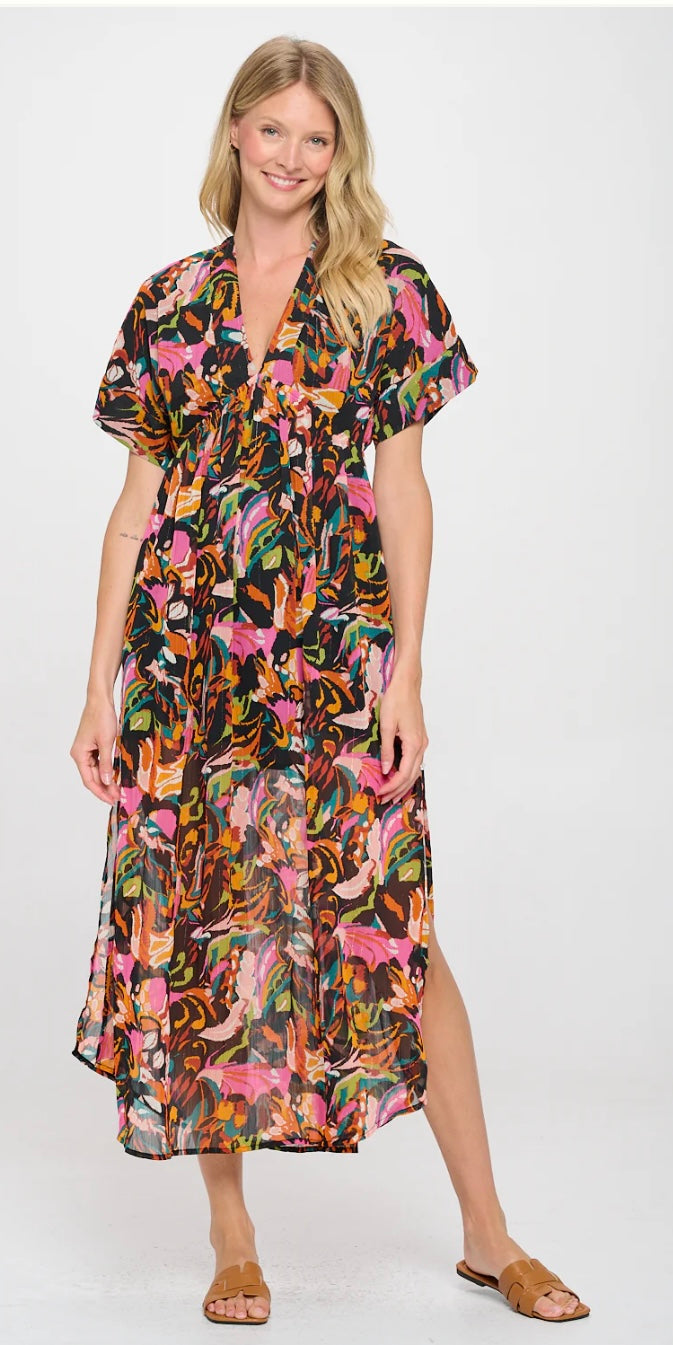 Meet Me in Santorini Ikat Andre Dress