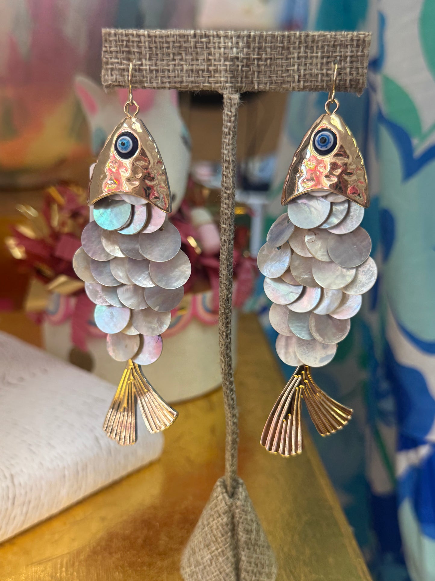 Siren Scale Drop Earrings