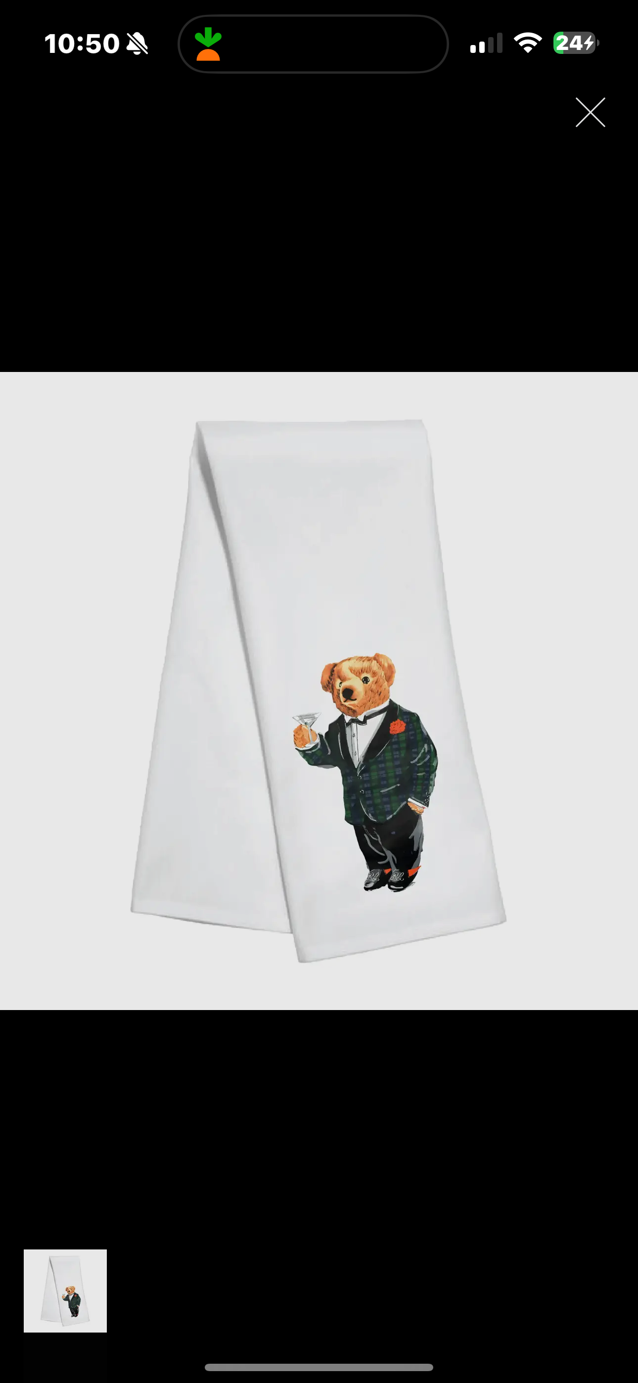 Tuxedo Bear Kitchen Towel