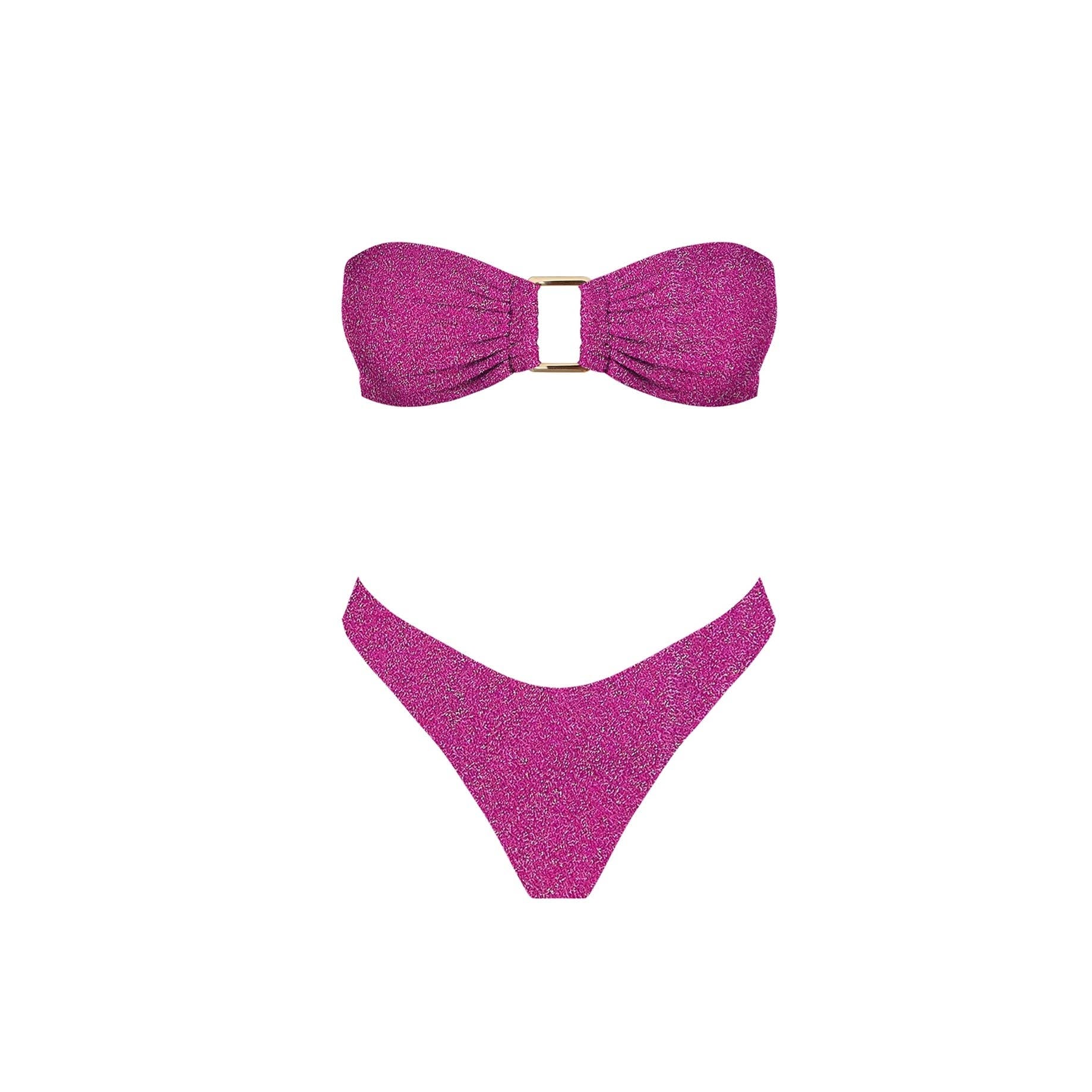 Bora Bikini Set - Shimmer Fuschia – Frankly, My Dear