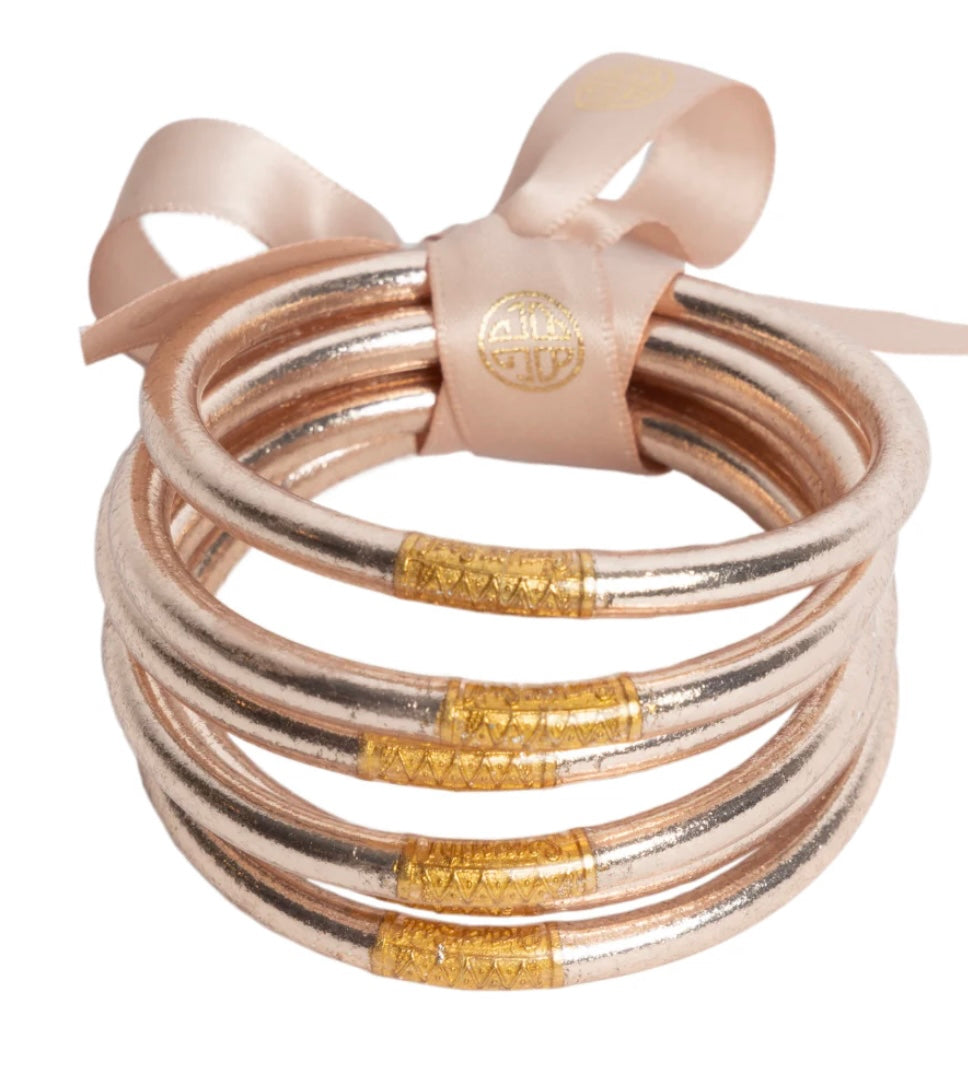 Budhagirl Champagne Bangles BuDhaGirl Serenity Prayer All Weather