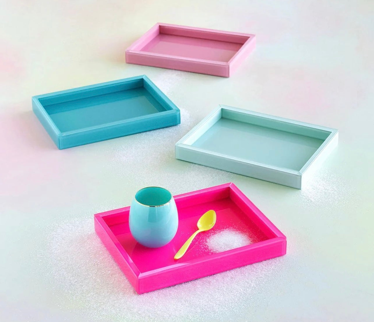 Glitterville glass tray