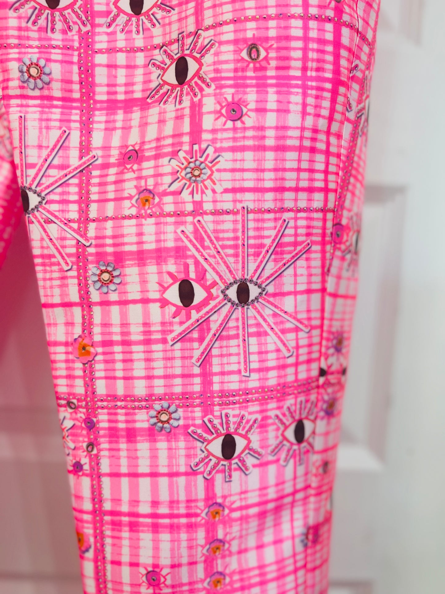 Neubyrne Patricia Fitted Pant Evil Eye Print