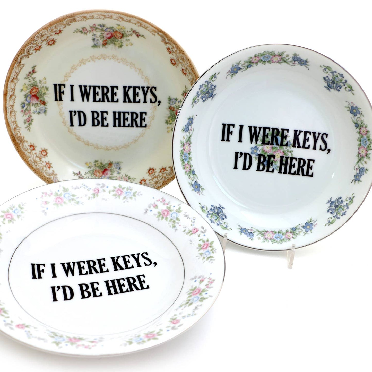 Vintage Upcycled 8" Key Bowl