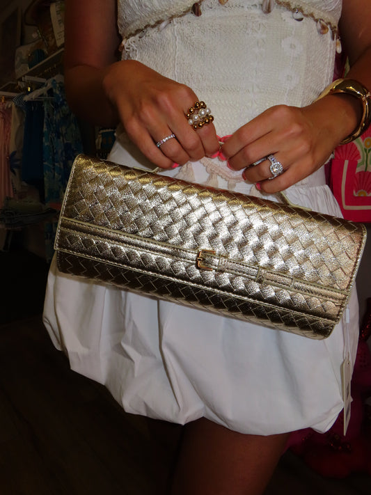 Emerson Woven Clutch/Crossbody