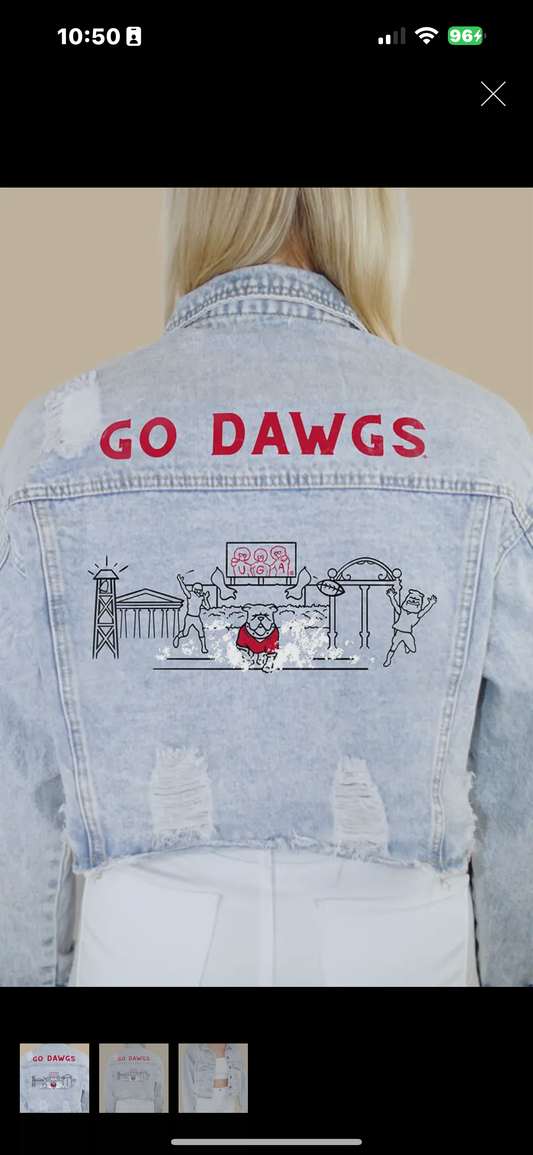 University of Georgia Campus Classic Denim Jacket