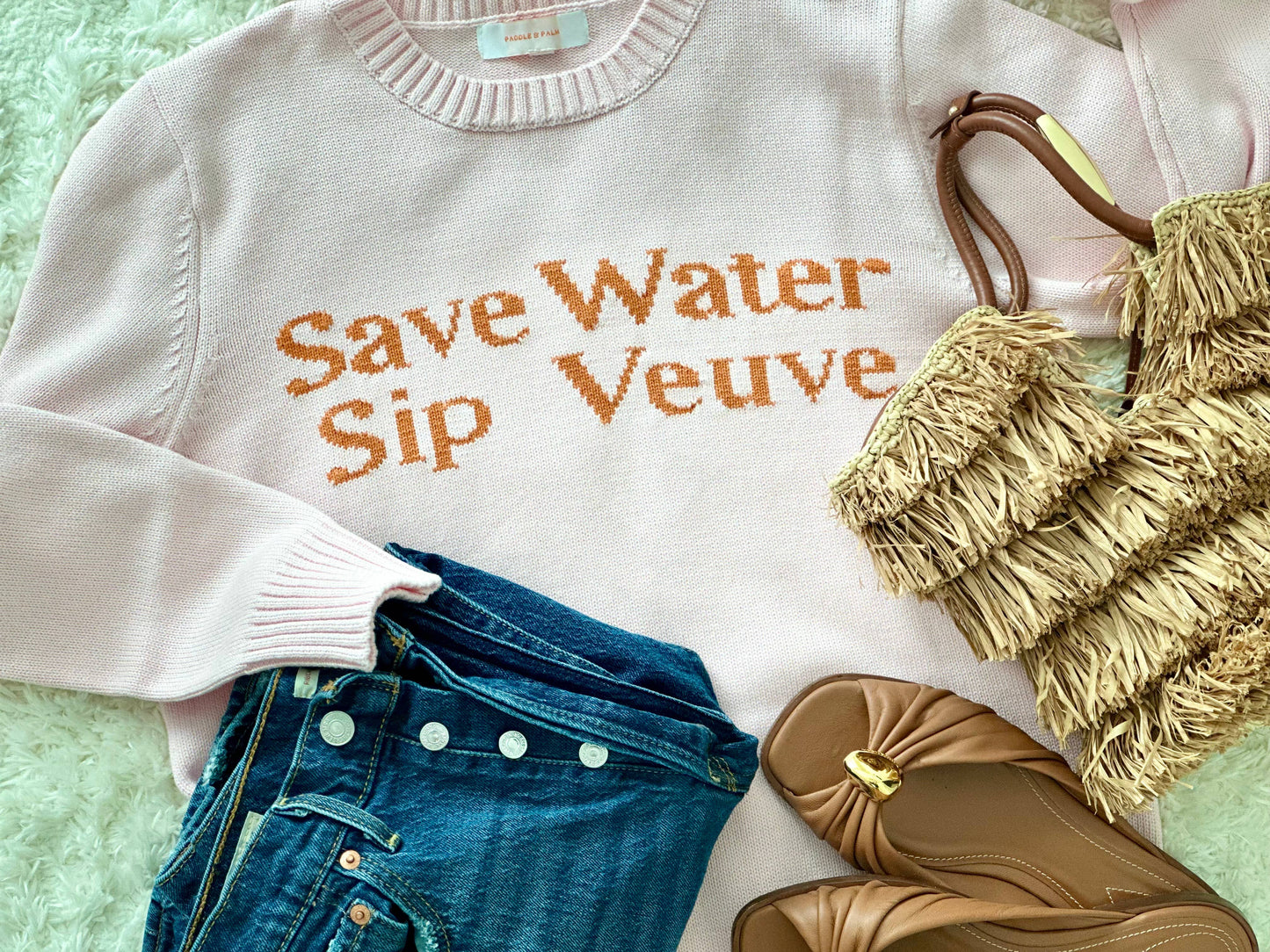 Save Water, Sip Veuve Sweater