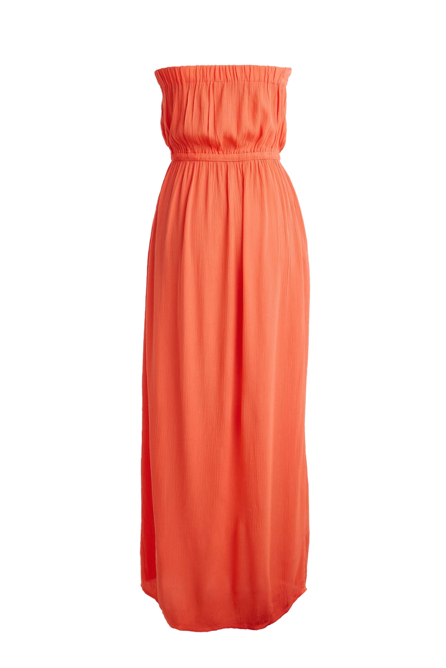 Strapless Beach Dress Coral