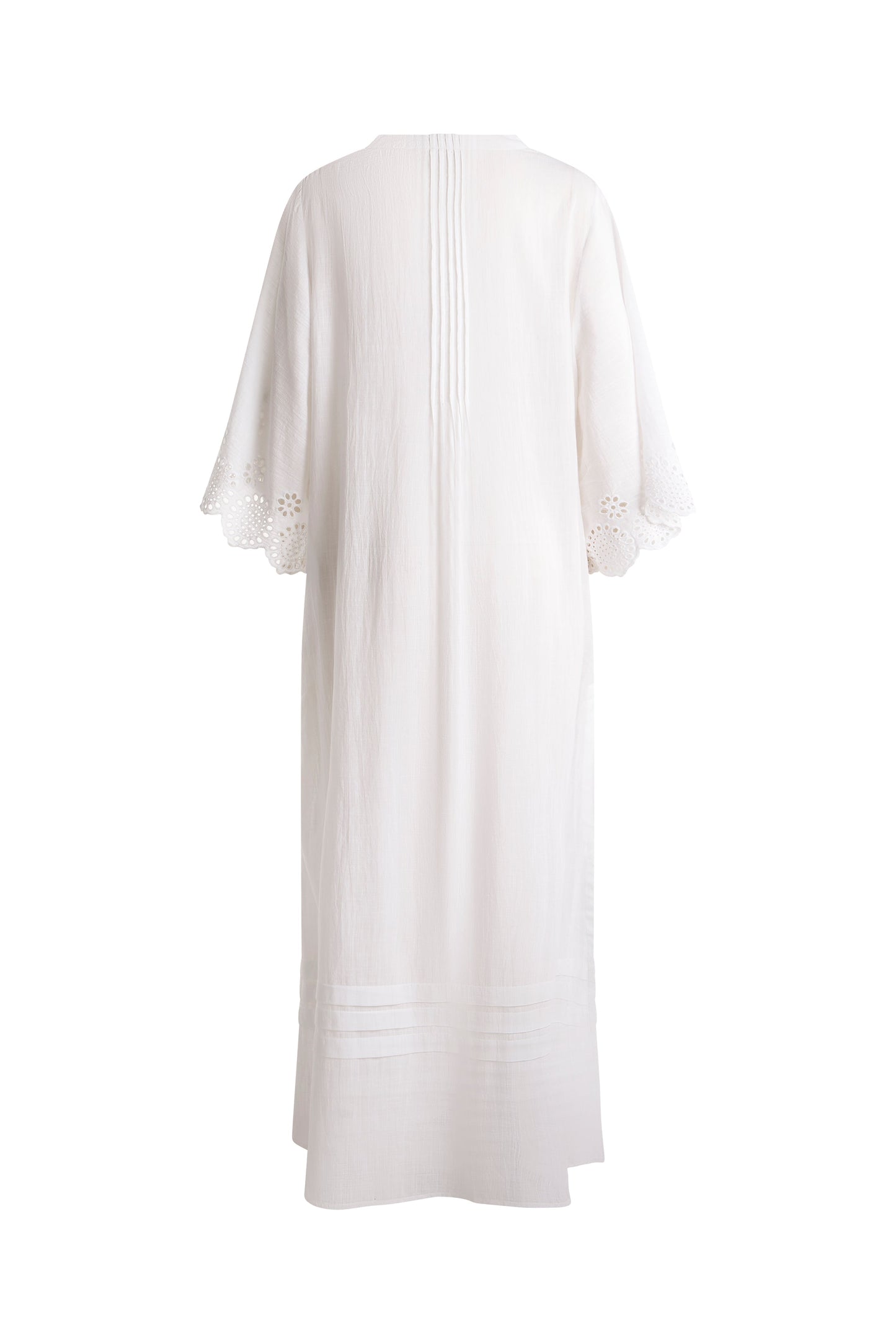 Broderie Maxi Dress White