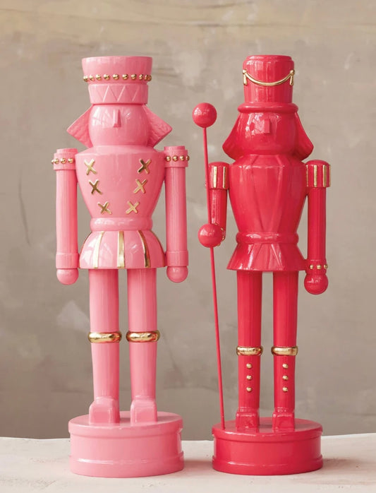 22" Pink Nutcracker - Choose Dark or Light Pink