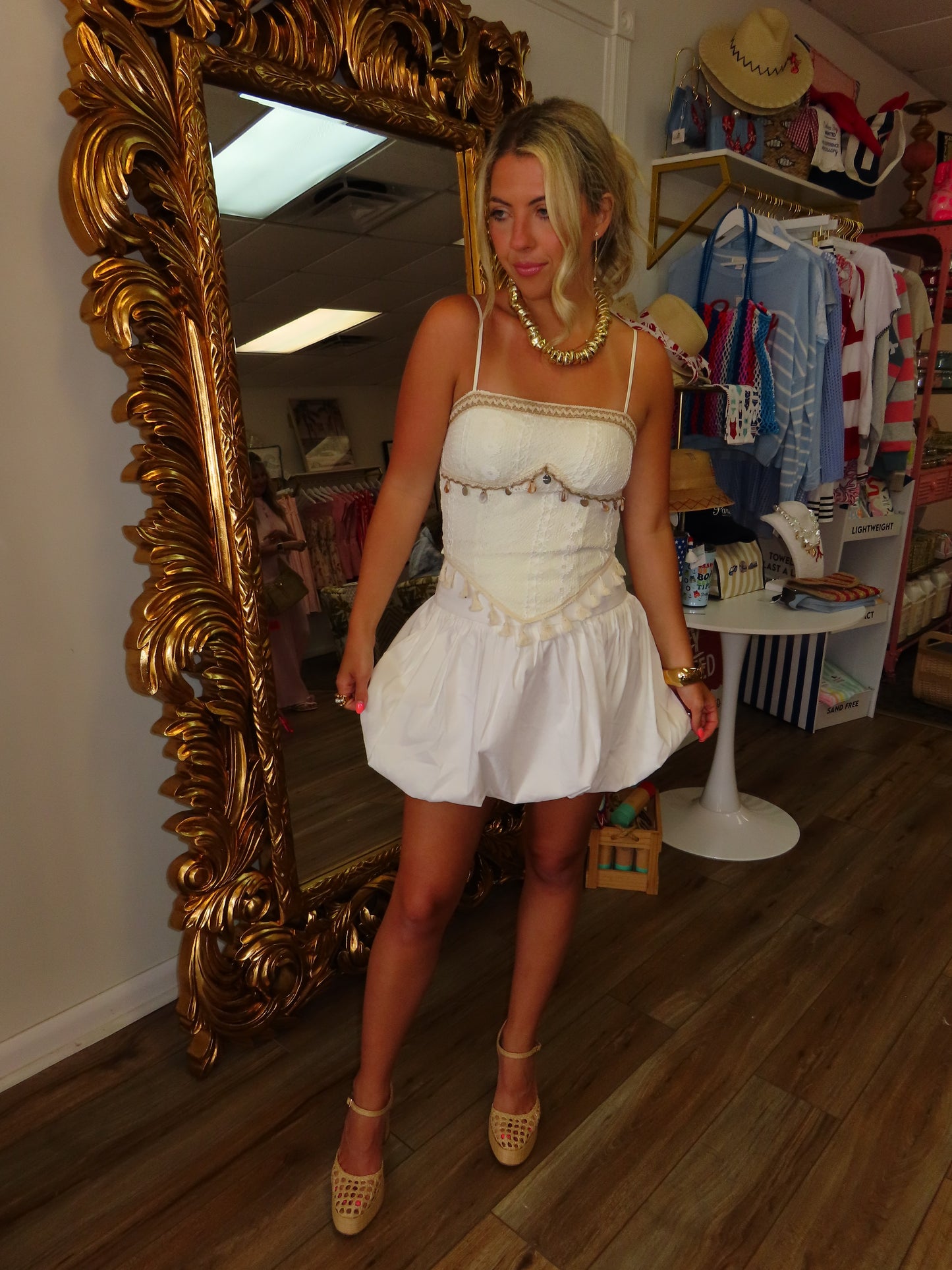 Seashell Crochet Top - Cream