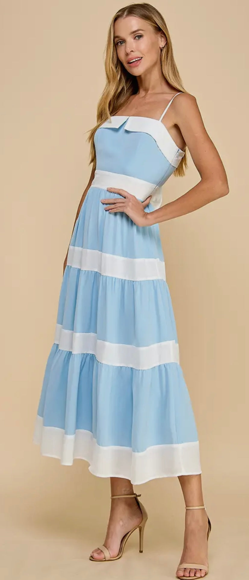 Elena Tiered Midi Dress