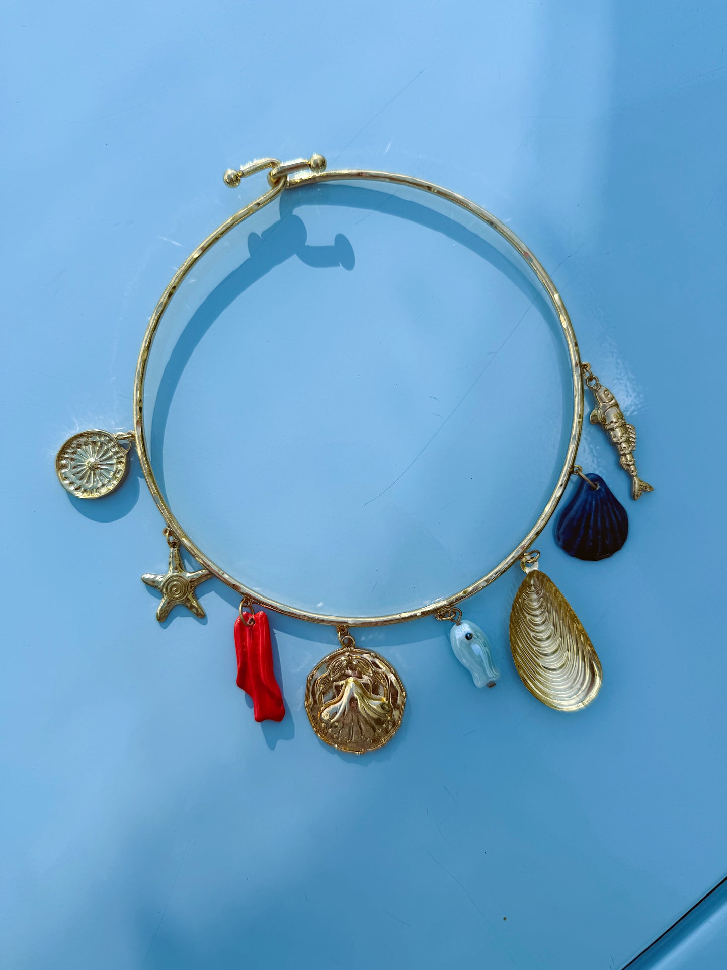 Ocean Token Charm Necklace