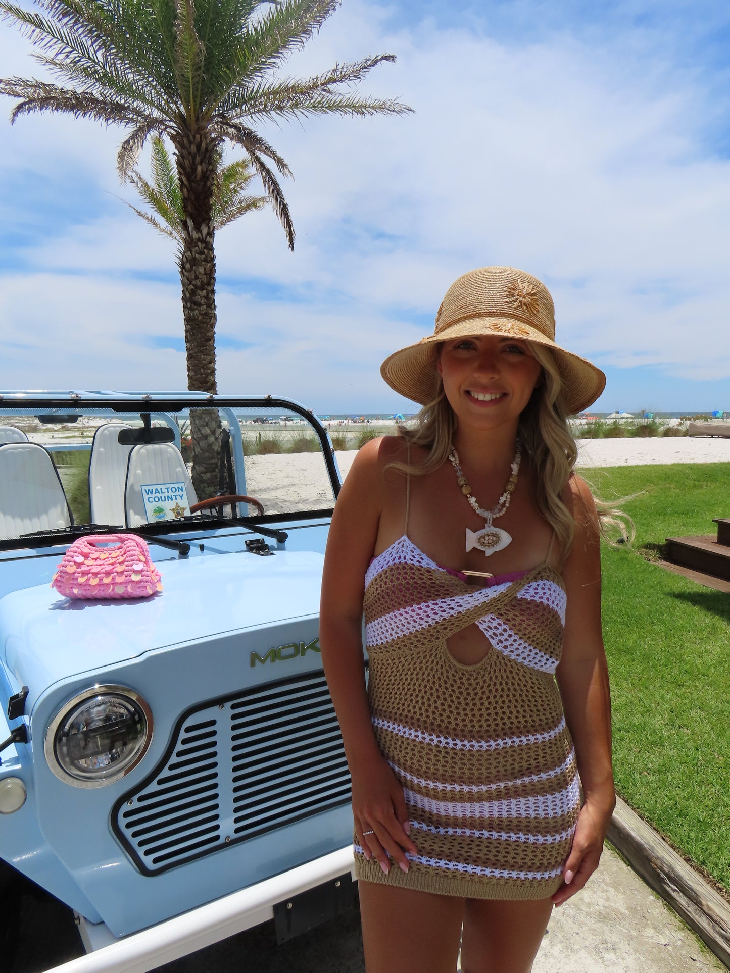 Shoreline Stripe Cover Up