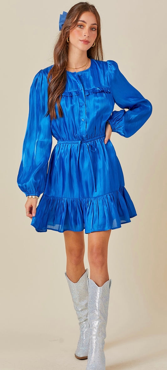 Cameron Ruffle Iridescent Dress