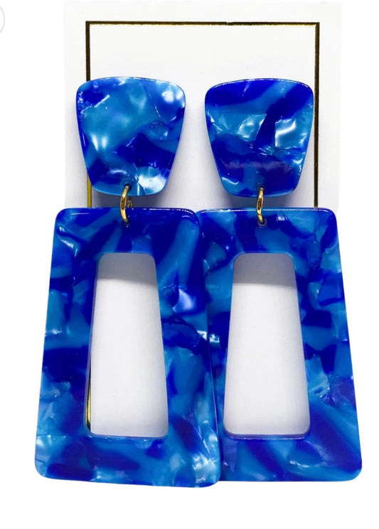 Kennedy Earrings Cobalt