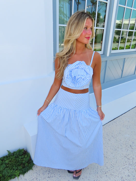 Coastal Bloom Skirt Set