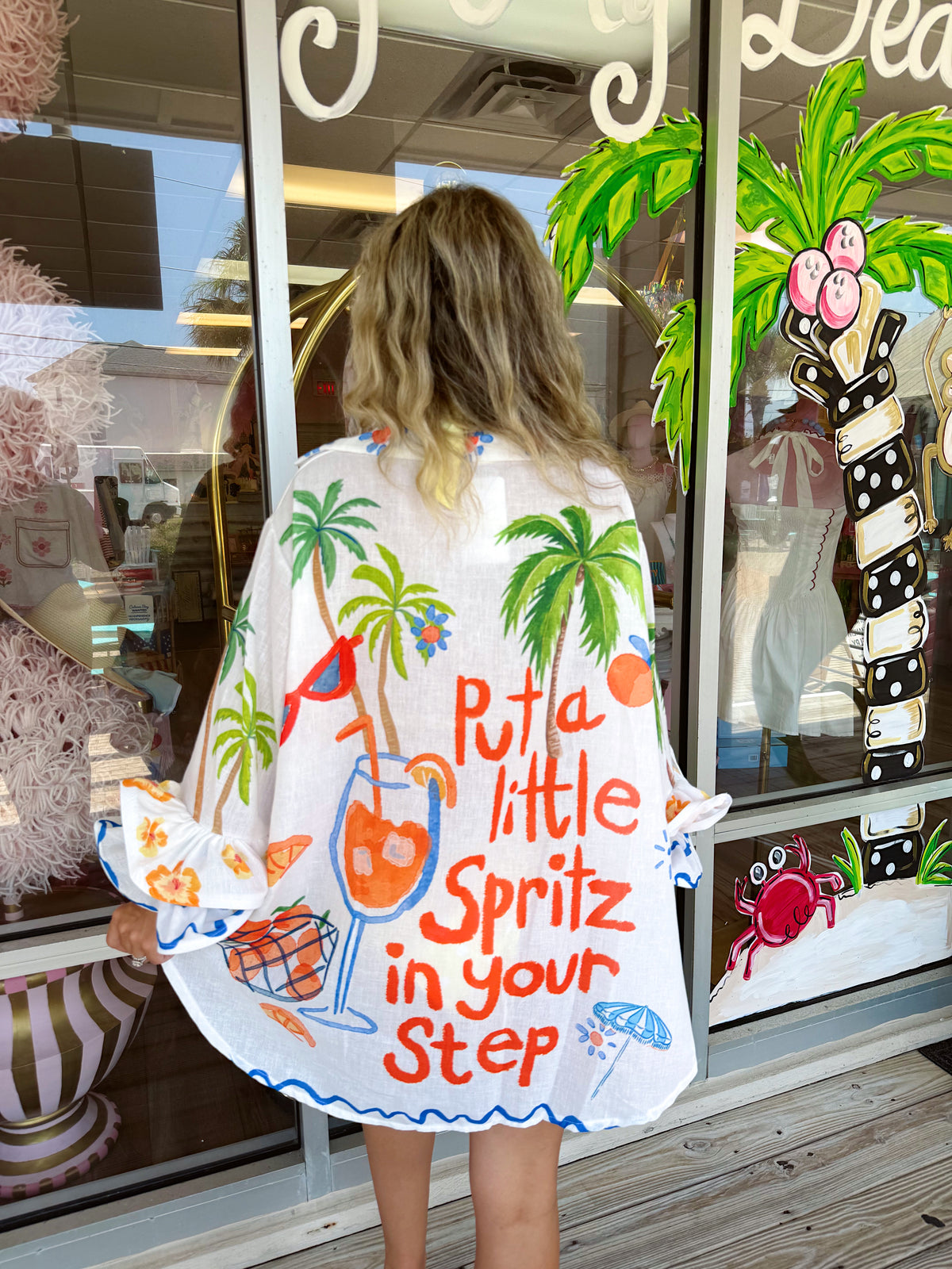 Feeling Spritzy Shirt Cover Up