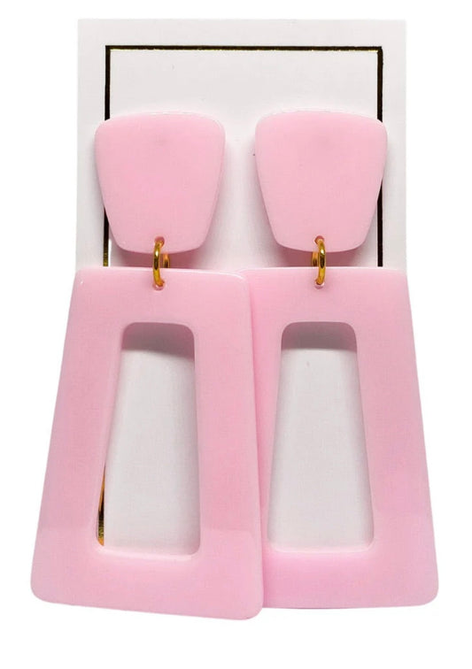 Kennedy earrings Barbie Pink