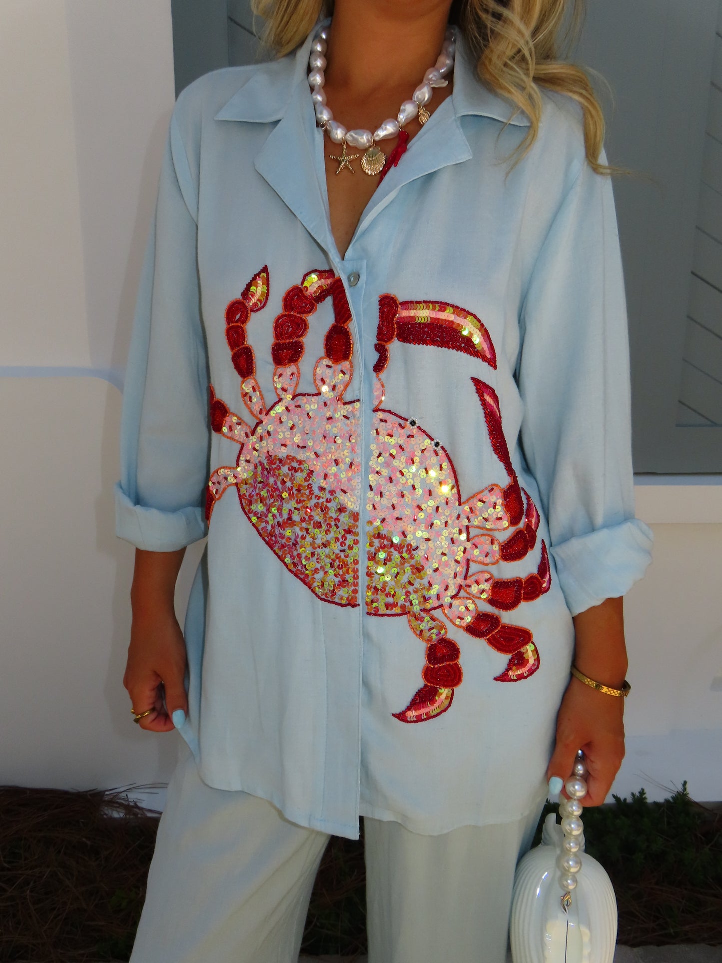 Montauk Embellished Top