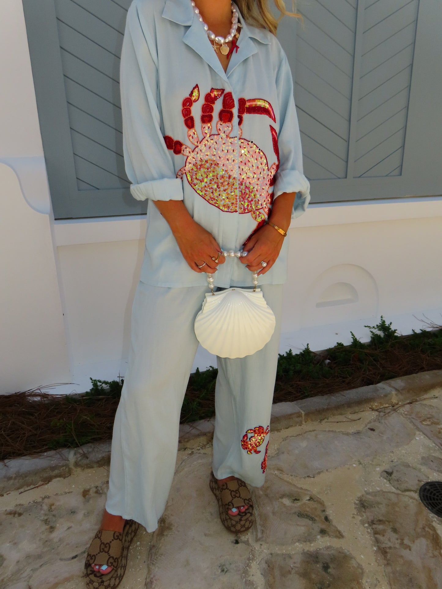Jetset Pearl Clutch