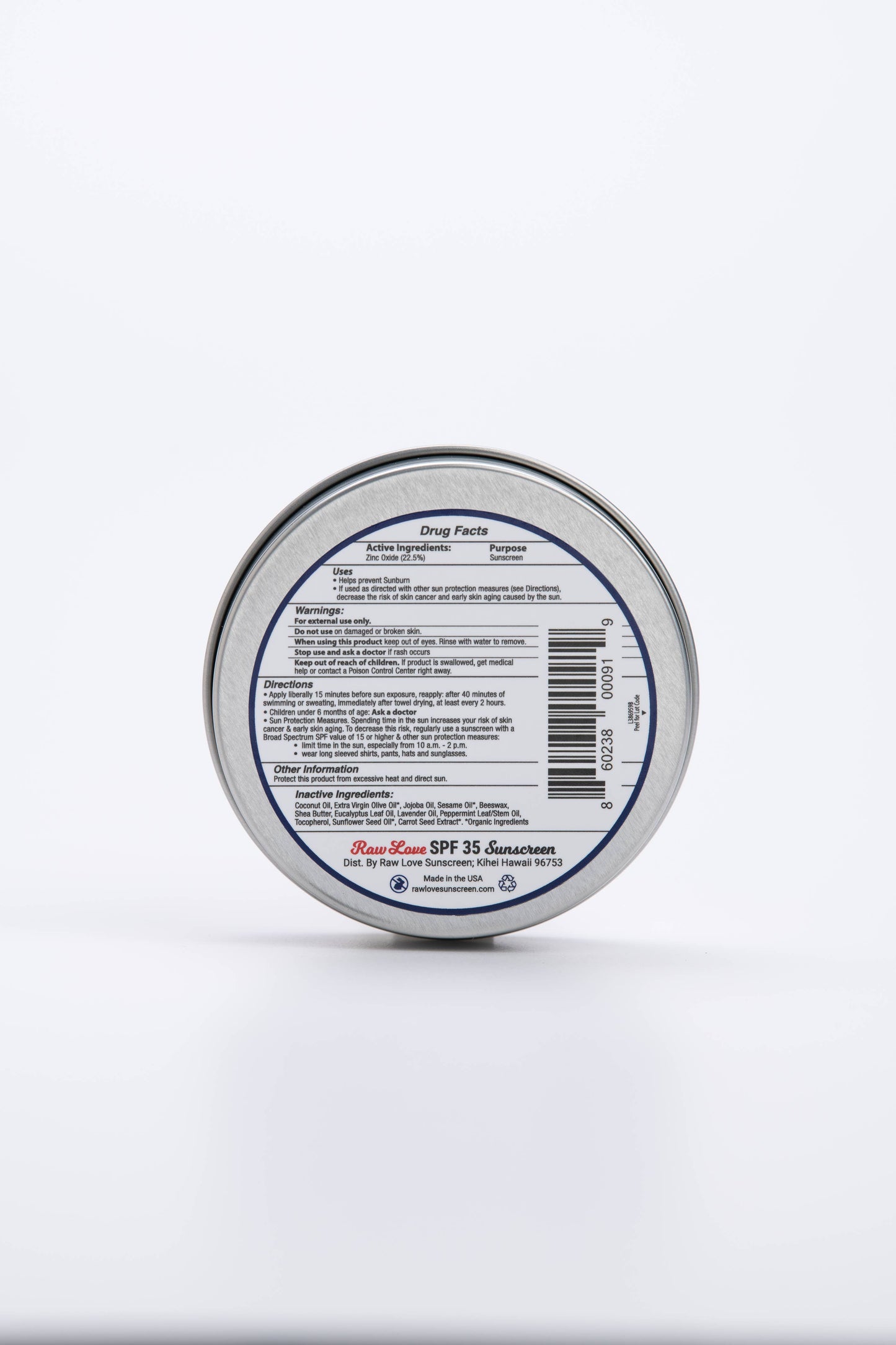 SPF 35 Mineral Sunscreen Tin 4 oz