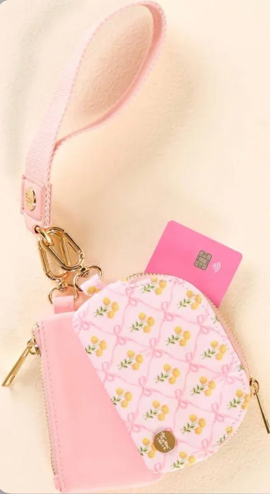 The Darling Effect Dynamic Duo Pouch Wristlet Marihold Male Pink