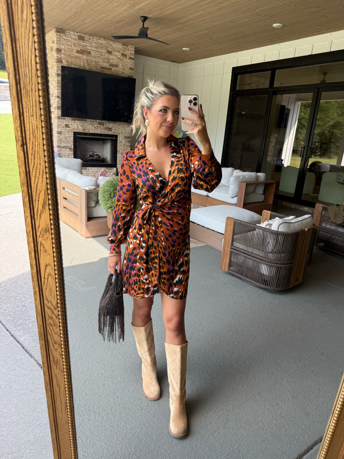 Wild Side Wrap Dress