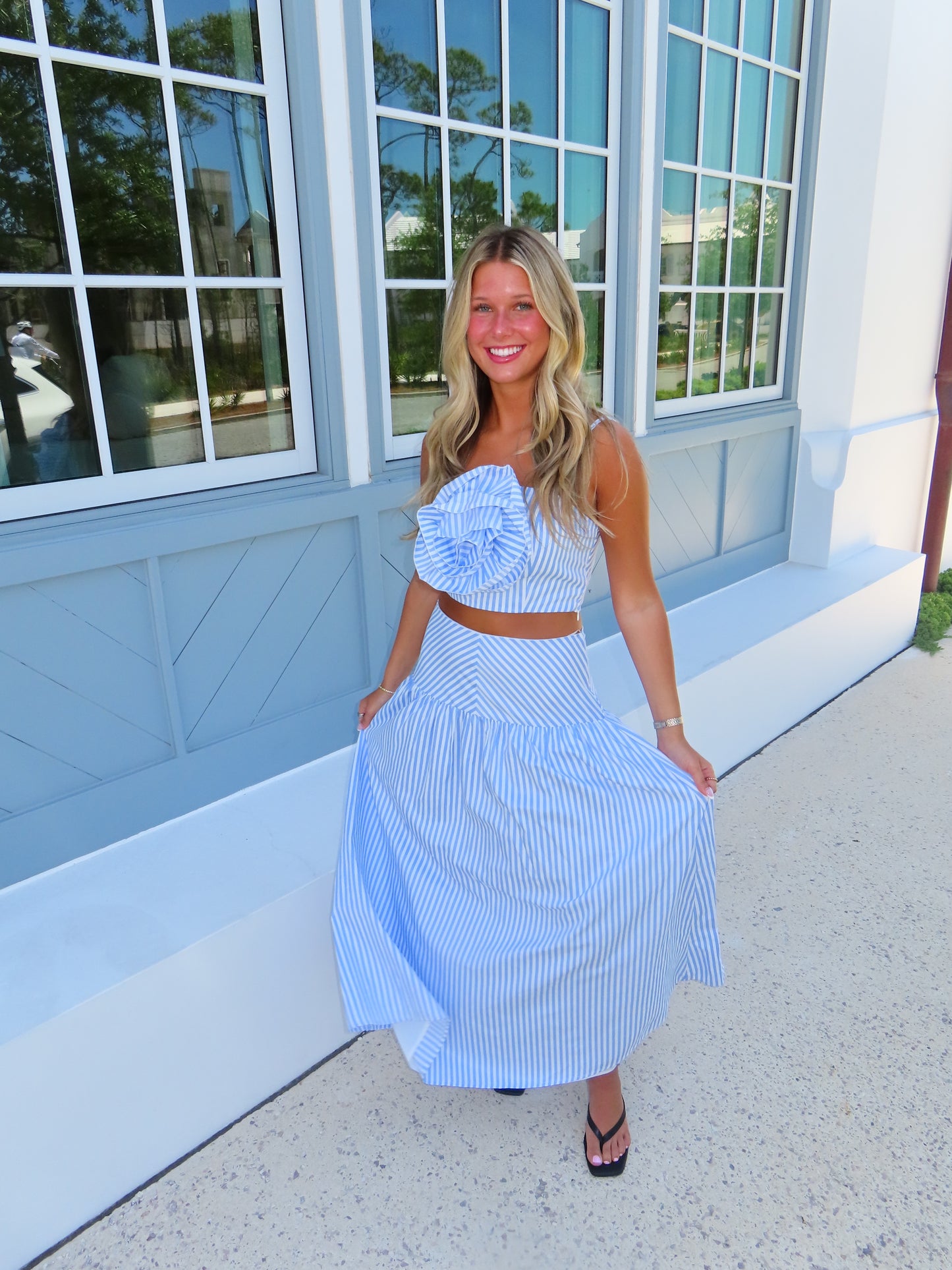 Coastal Bloom Skirt Set